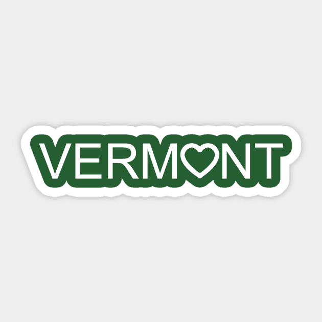 Vermont Big Love Shirt Sticker by alittlebluesky